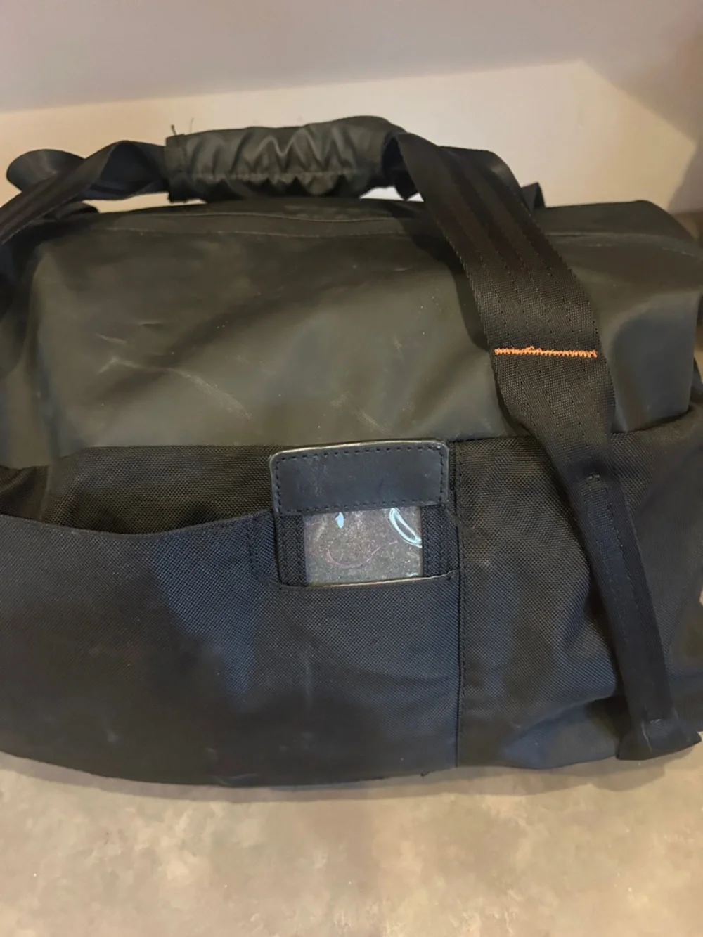 Briggs & Riley ZDX CARGO CROSSBODY Black and Gray Duffel Bag SATCHEL